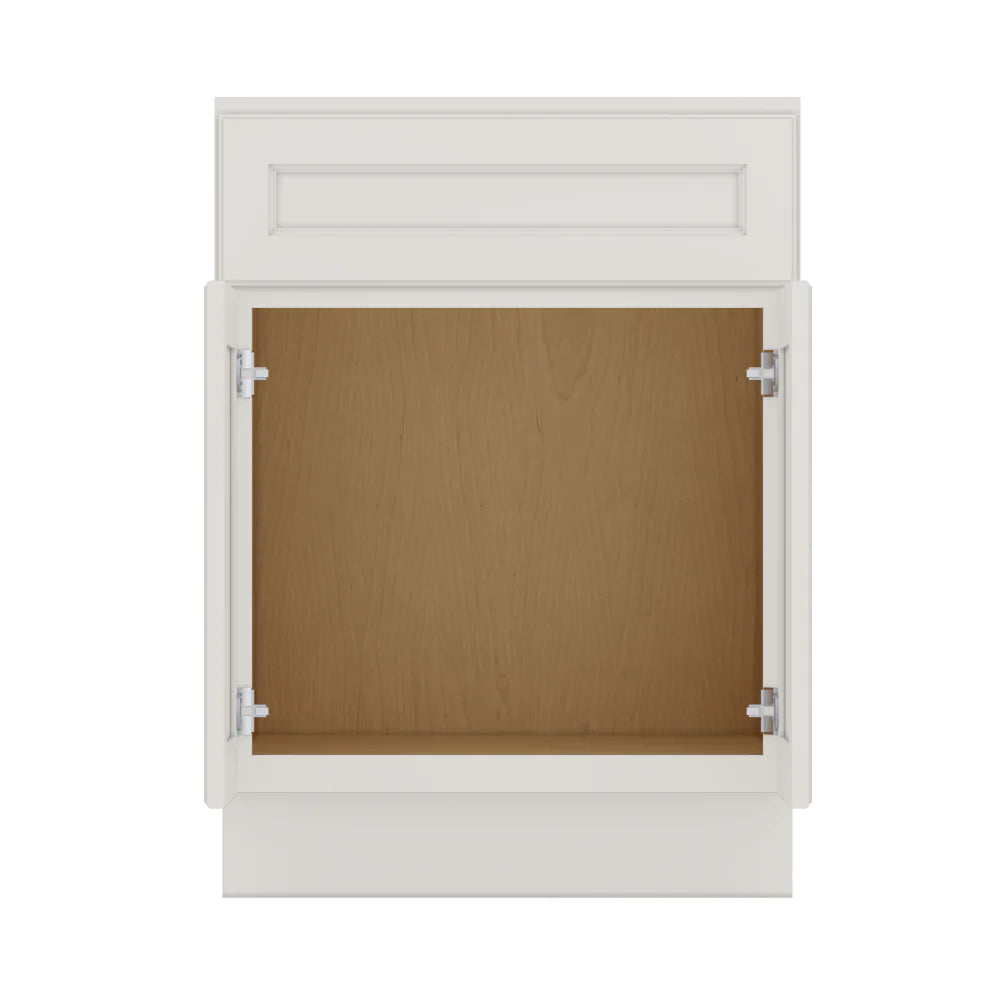 J&K Dove E1 Vanity Base Sink Door/False Drawer 24" W x 33" H x 21" D