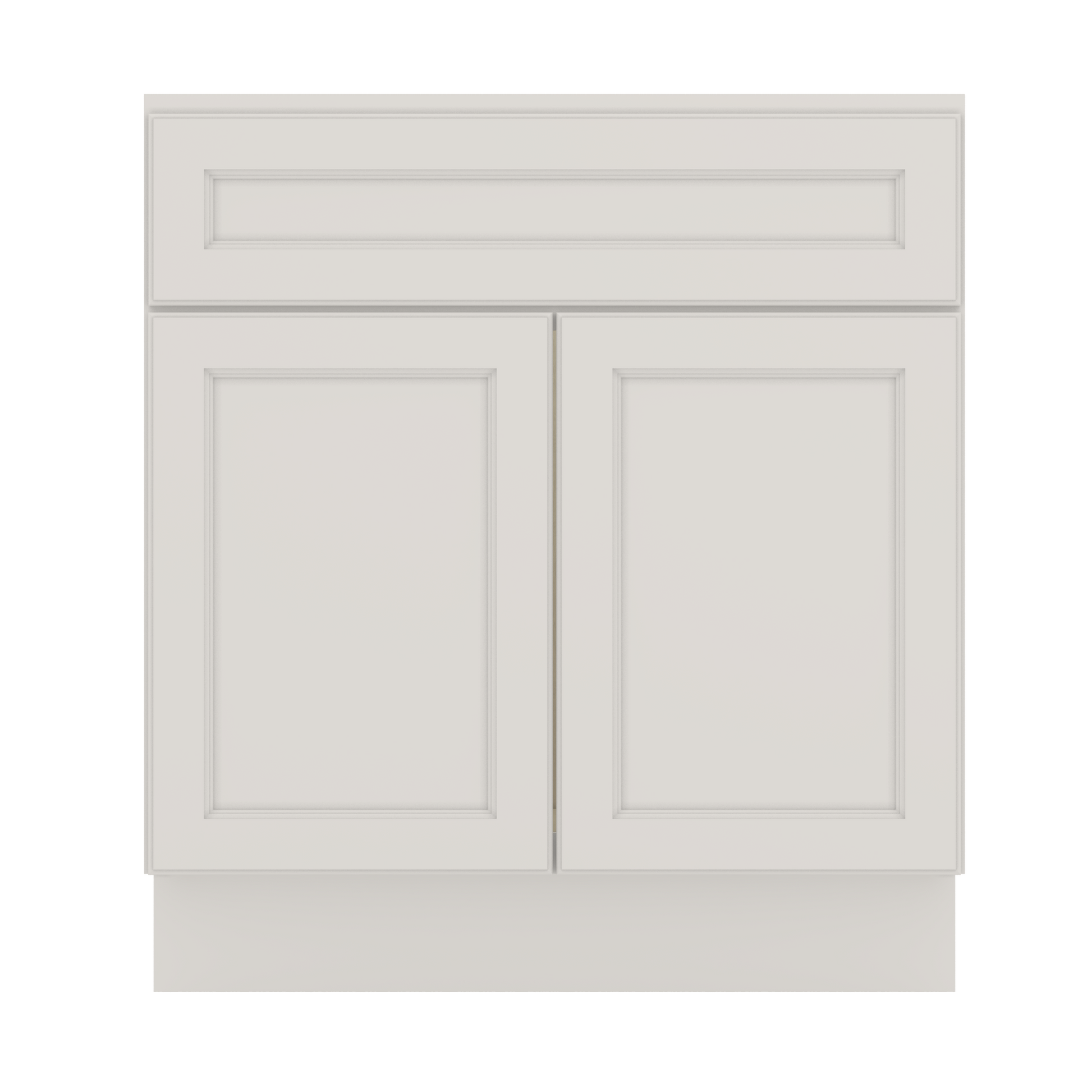 J&K Dove E1 Vanity Base Sink Door/False Drawer 30" W x 33" H x 21" D
