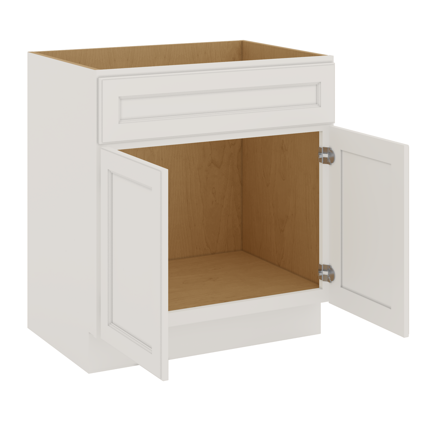 J&K Dove E1 Vanity Base Sink Door/False Drawer 30" W x 33" H x 21" D