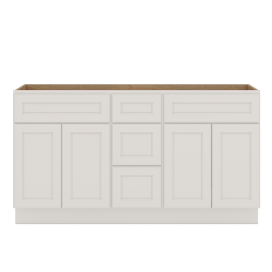 J&K Dove E1 Vanity Sink Combo 60" W x 33" H x 21" D