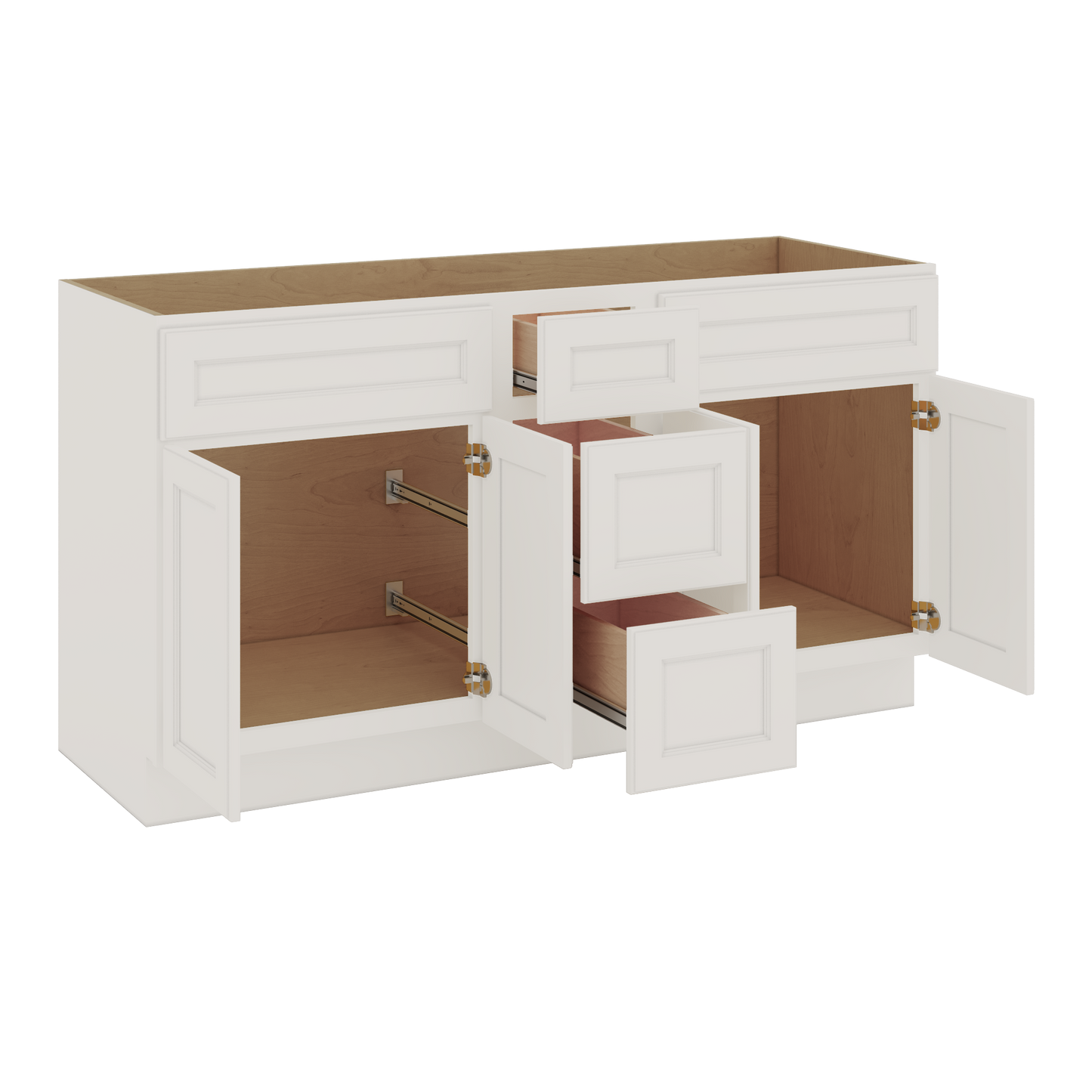 J&K Dove E1 Vanity Sink Combo 60" W x 33" H x 21" D