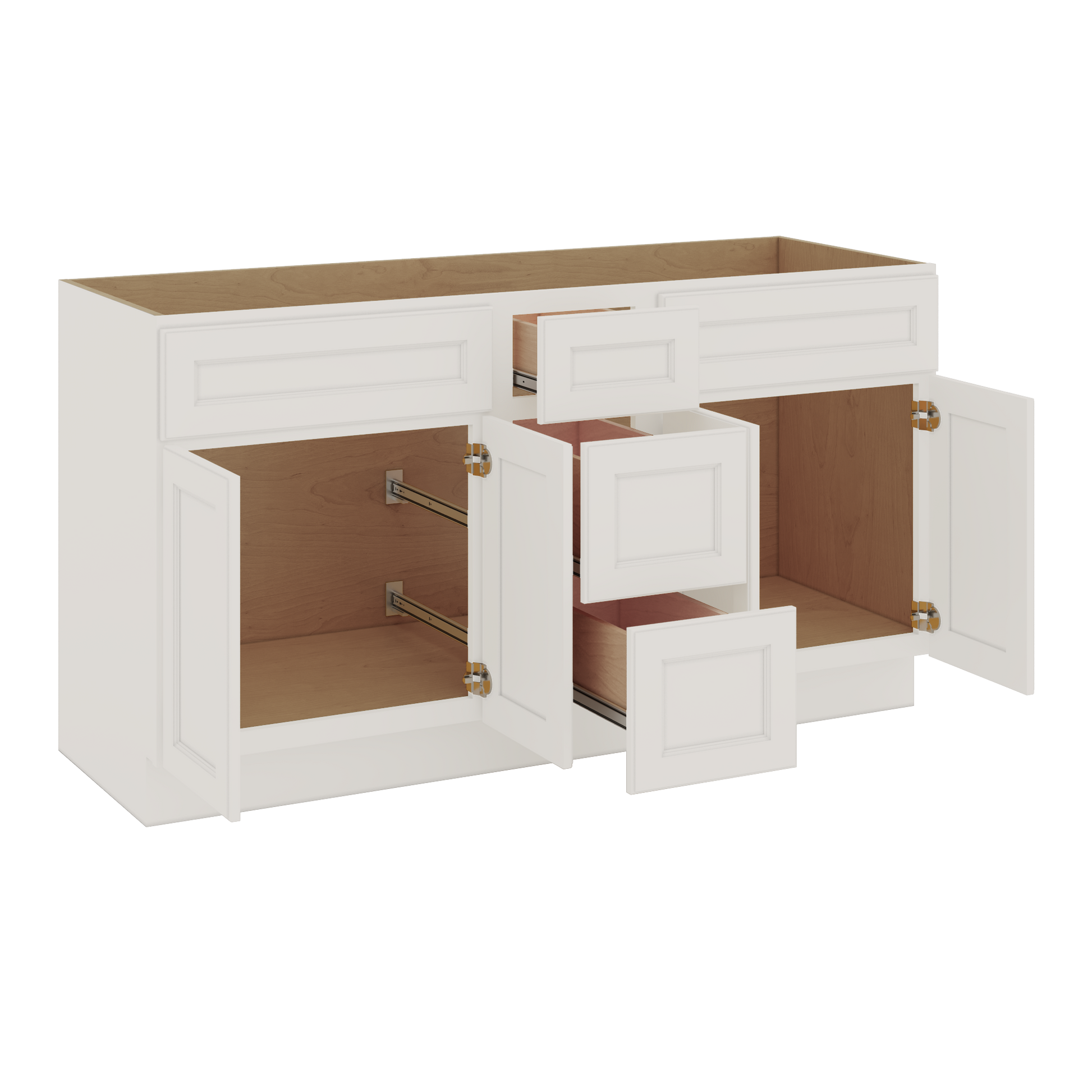 J&K Dove E1 Vanity Sink Combo 60" W x 33" H x 21" D