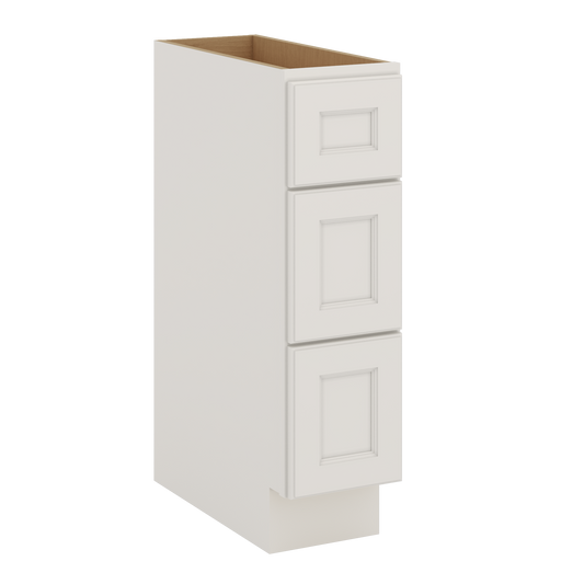 J&K Dove E1 Vanity 3 Drawer Base 09" W x 33" H x 21" D