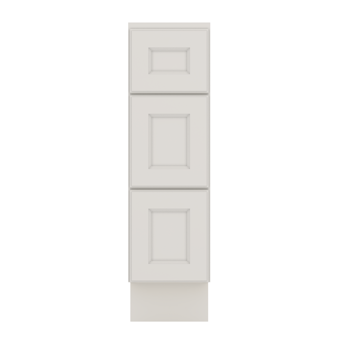 J&K Dove E1 Vanity 3 Drawer Base 09" W x 33" H x 21" D