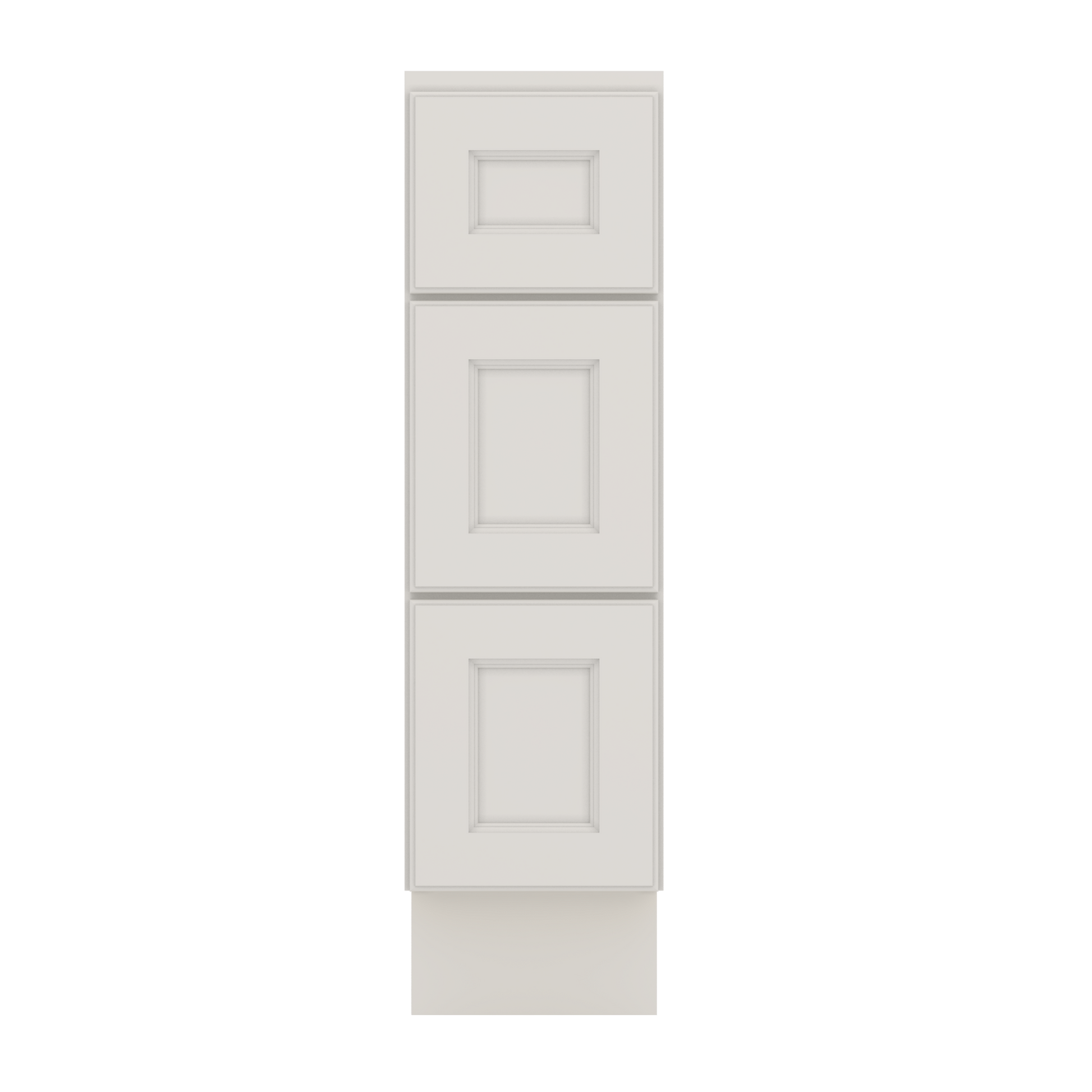 J&K Dove E1 Vanity 3 Drawer Base 09" W x 33" H x 21" D