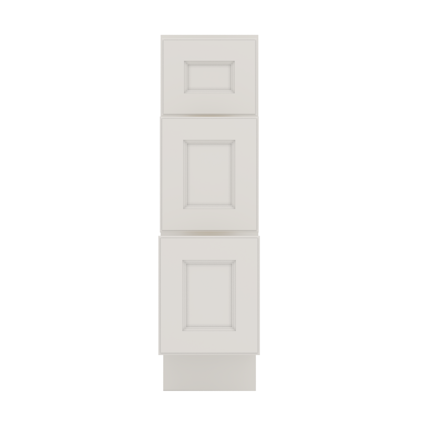 J&K Dove E1 Vanity 3 Drawer Base 09" W x 33" H x 21" D