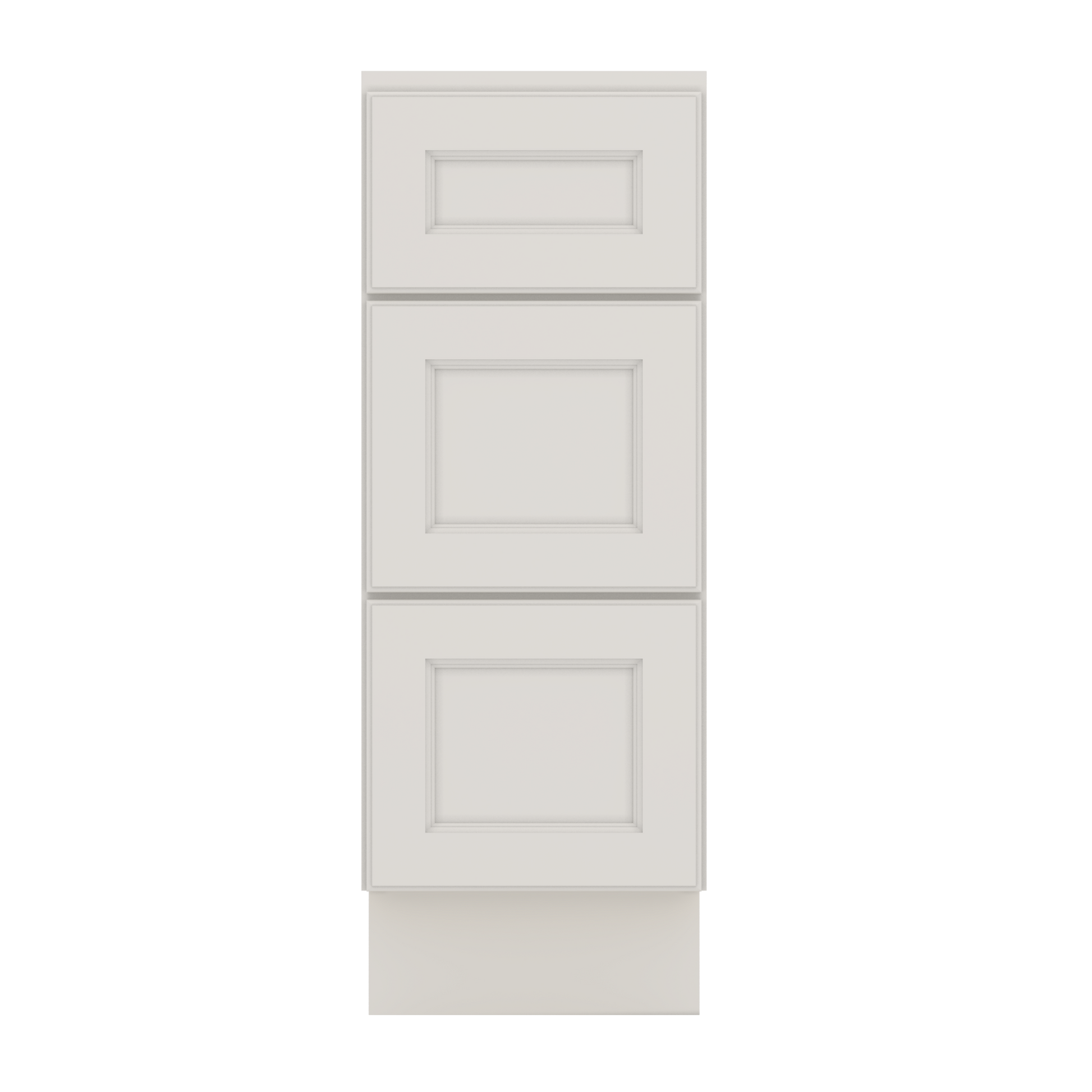 J&K Dove E1 Vanity 3 Drawer Base 12" W x 33" H x 21" D