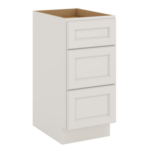 J&K Dove E1 Vanity 3 Drawer Base 15" W x 33" H x 21" D
