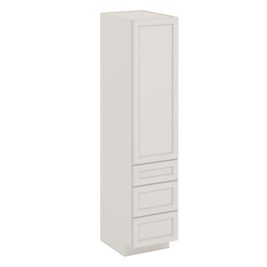 J&K Dove E1 Vanity Linen with bottom Drawers 18" W x 81" H x 24" D