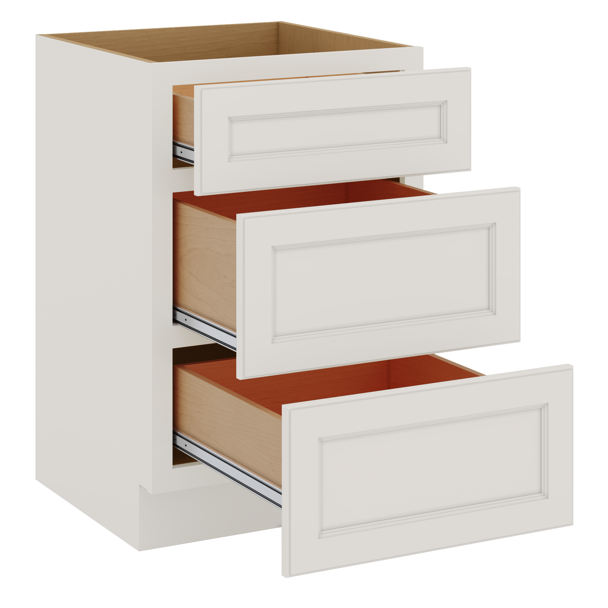 J&K Dove E1 Vanity 3 Drawer Base 21" W x 33" H x 21" D