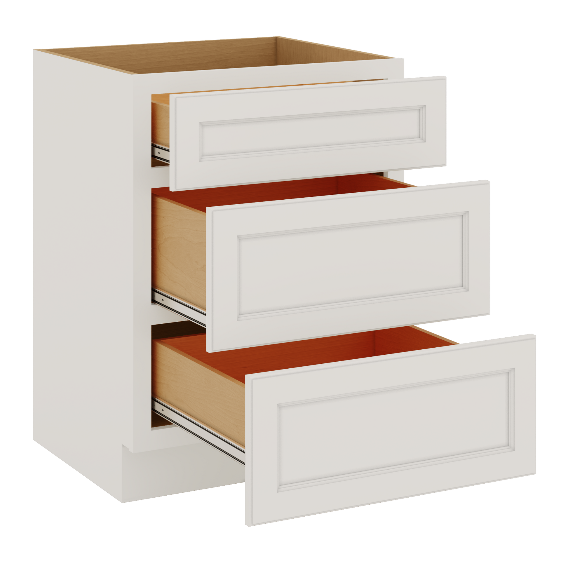 J&K Dove E1 Vanity 3 Drawer Base 24" W x 33" H x 21" D
