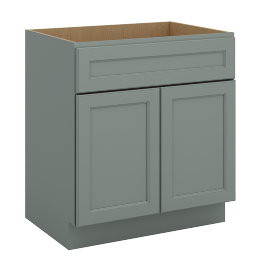 J&K Sage E3 Vanity Base Sink Door/False Drawer 30" W x 33" H x 21" D