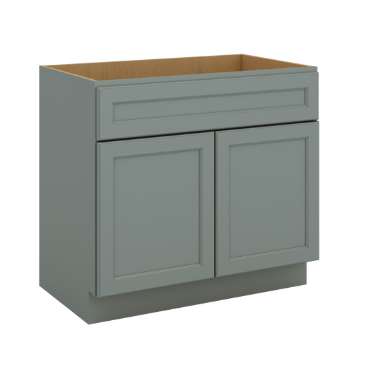 J&K Sage E3 Vanity Base Sink Door/False Drawer 36" W x 33" H x 21" D