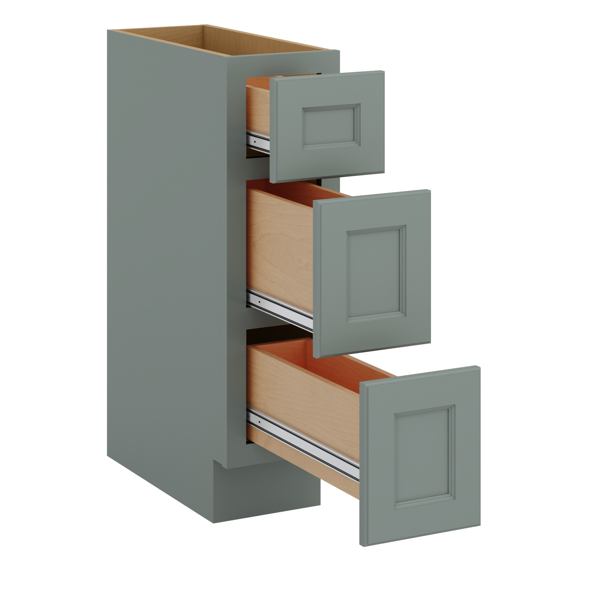 J&K Sage E3 Vanity 3 Drawer Base 09" W x 33" H x 21" D