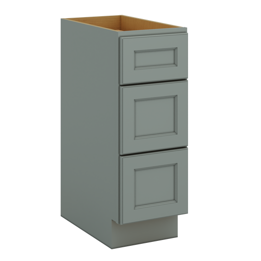 J&K Sage E3 Vanity 3 Drawer Base 12" W x 33" H x 21" D