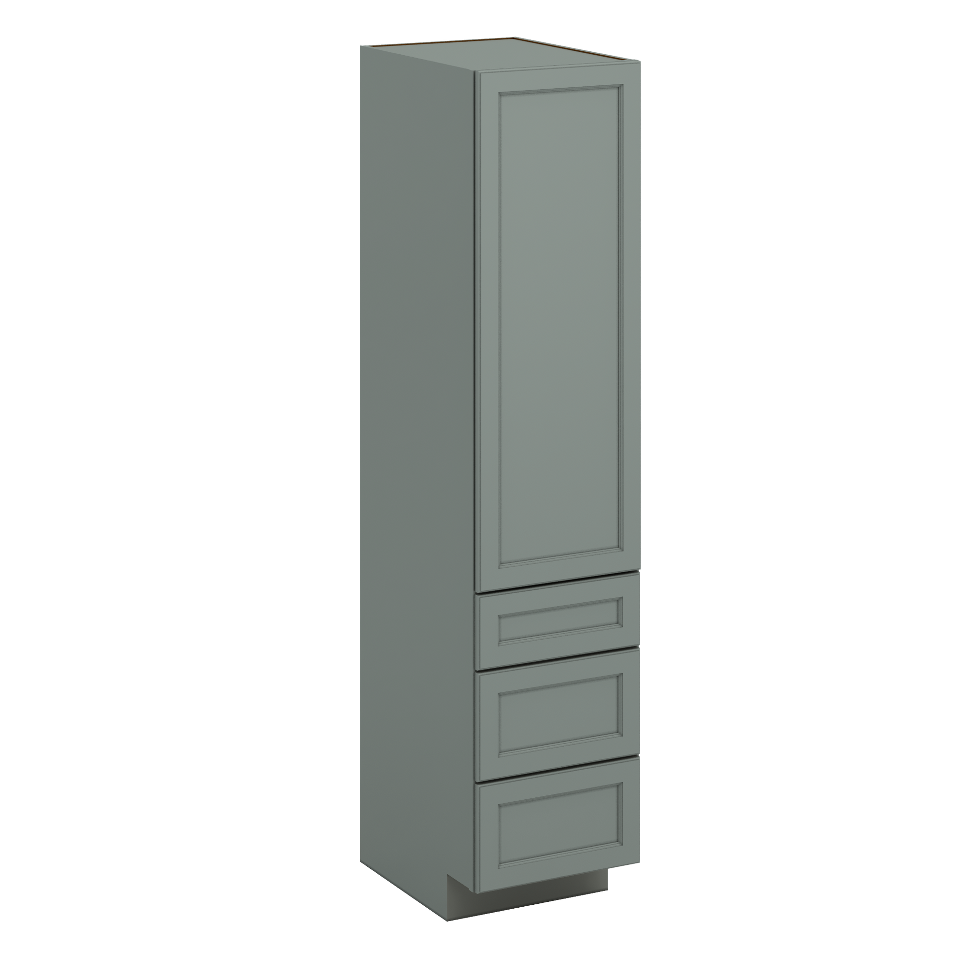 J&K Sage E3 Vanity Linen with bottom Drawers 18" W x 81" H x 24" D