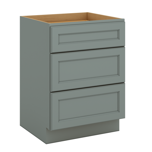 J&K Sage E3 Vanity 3 Drawer Base 24" W x 33" H x 21" D