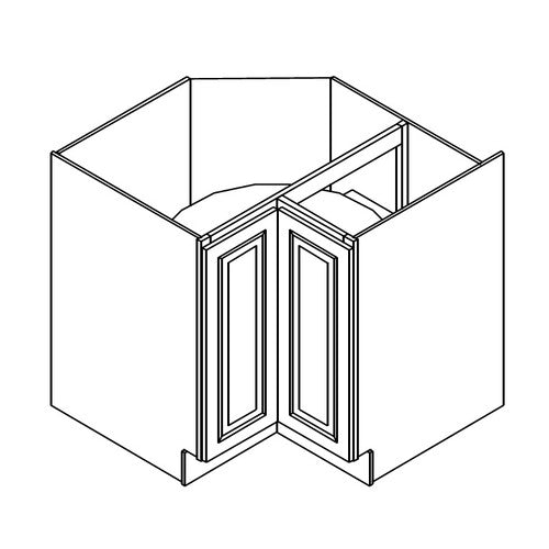 AW-LS3612S(EZR3612) ( Base Lazy Susan 36Wx24Dx34.5H Fixed EZ reach Shelf )