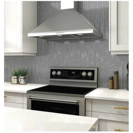 Mohawk Herringbone Glass Mosaic in SY21 Seymour Gravity