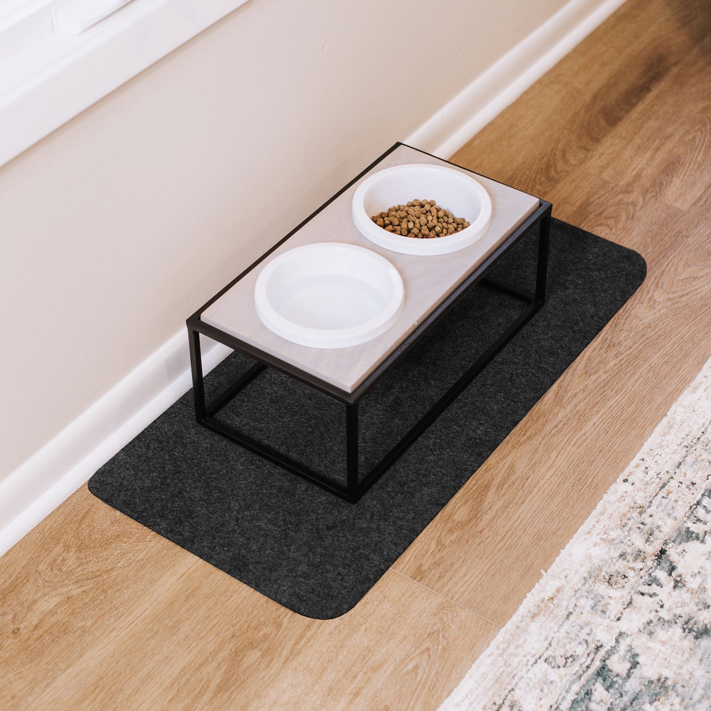 Pet Food Bowl Mat | G-Floor<sup>®</sup> Pet Protective Flooring