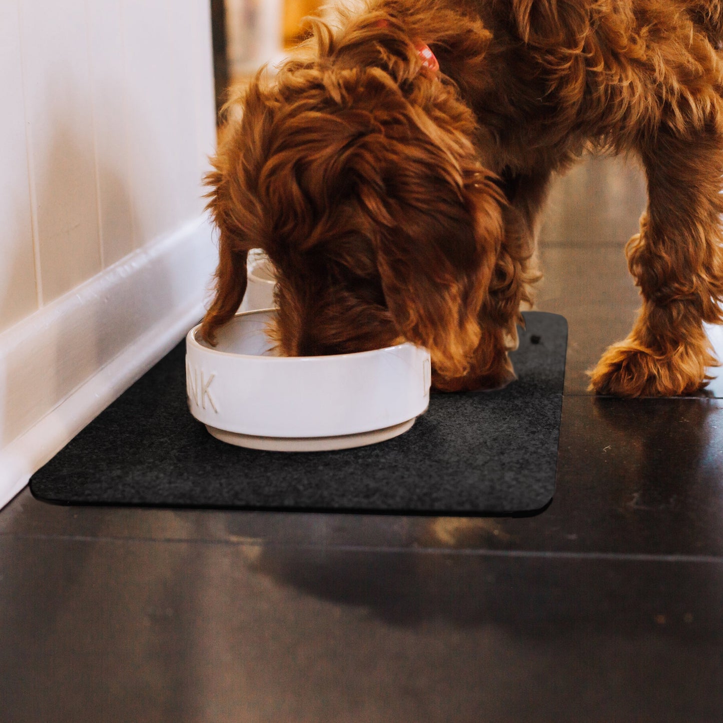 Pet Food Bowl Mat | G-Floor<sup>®</sup> Pet Protective Flooring