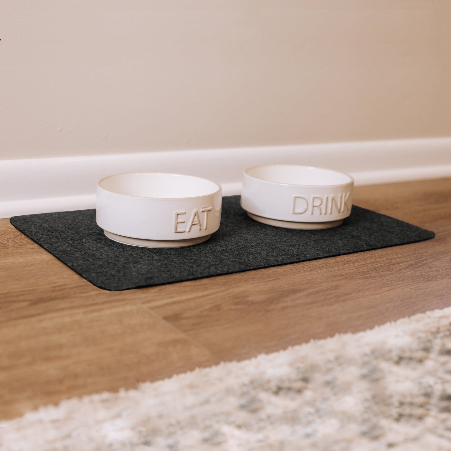 Pet Food Bowl Mat | G-Floor<sup>®</sup> Pet Protective Flooring