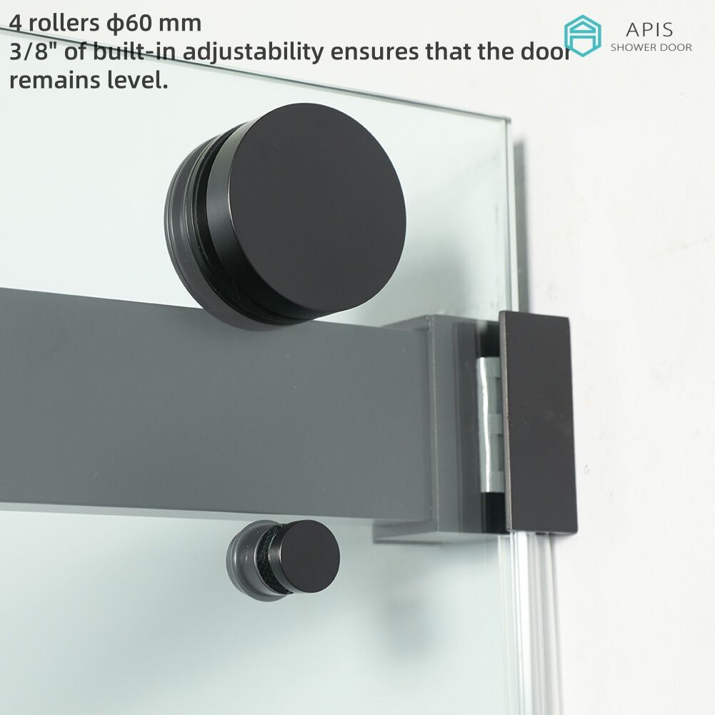 AS-8855D Double Sliding Shower Door 60" x 60"