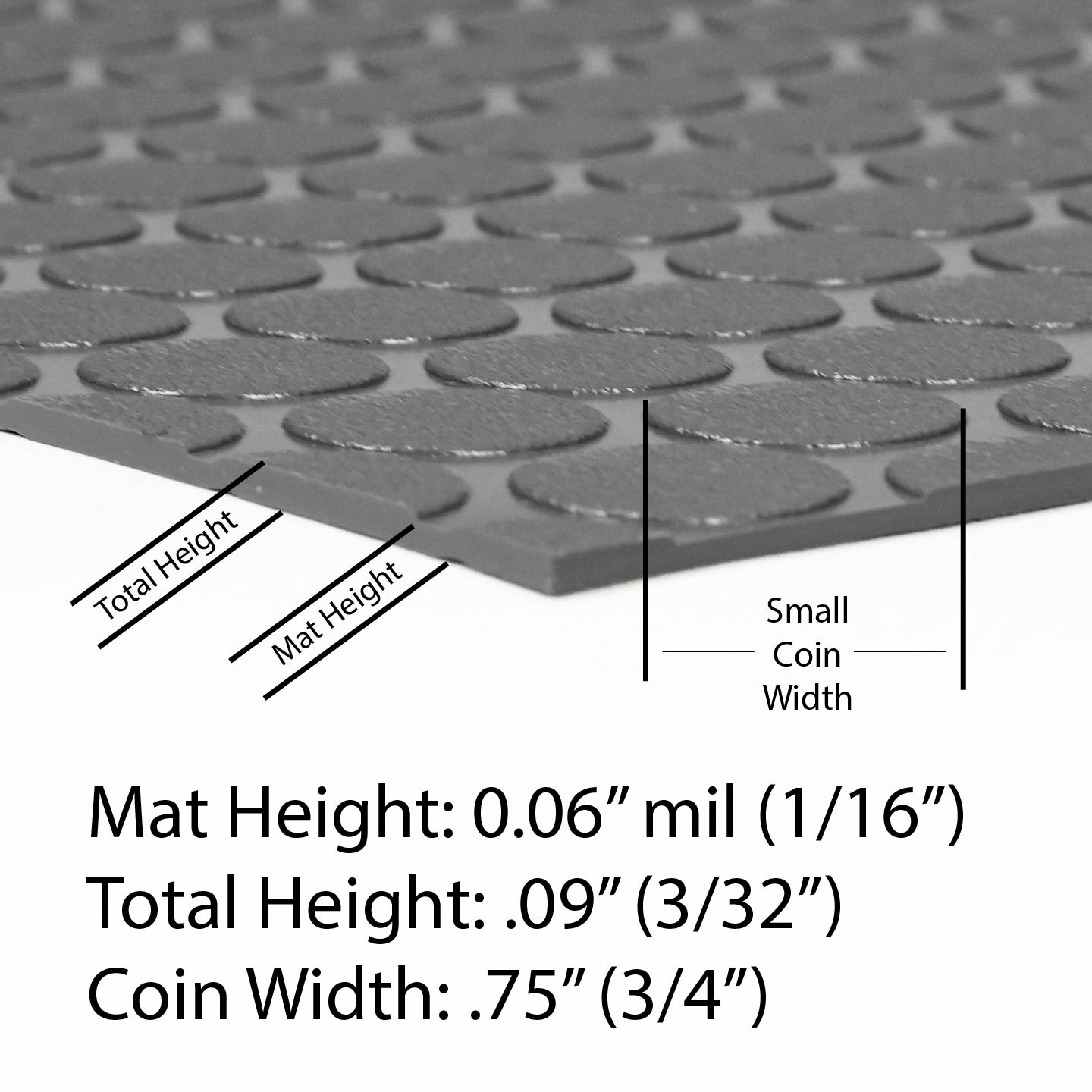 Garage Flooring | Small Coin™ Tread | G-Floor<sup>®</sup> Roll-Out Vinyl Flooring
