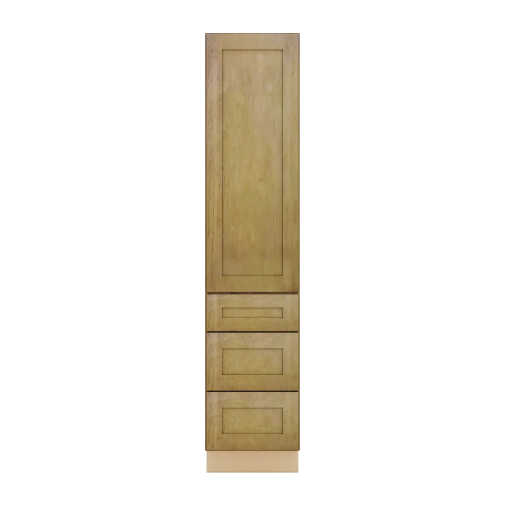 Modernform Cabinet Natural Shaker 18" W X 84" H X 21" D Vanity Linen Cabinet