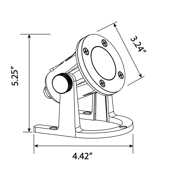 Underwater Antique Brass Light