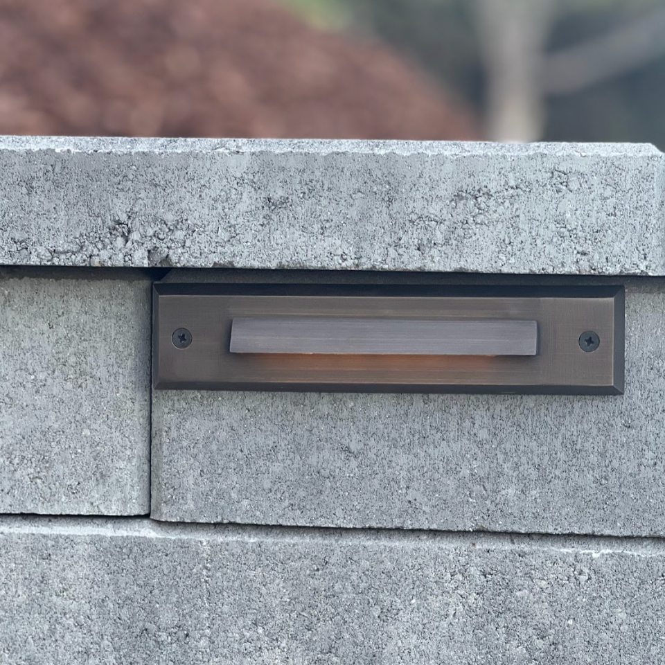 Arrow Simple Louv Brass Deck Light