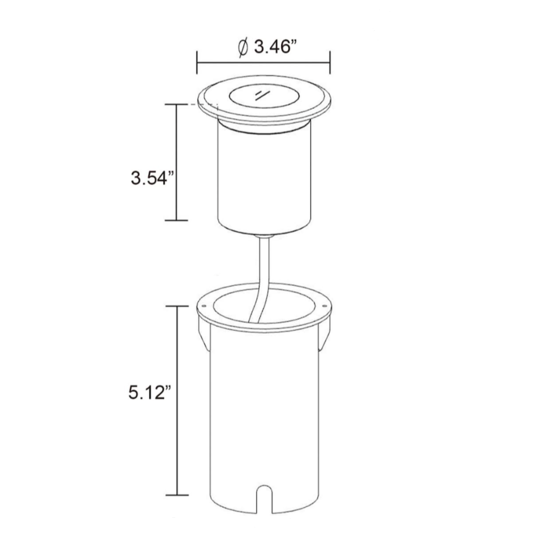 Stelvio Antique Brass Well Light