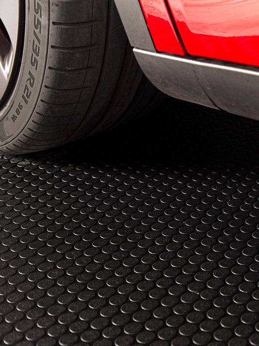 Garage Flooring | Small Coin™ Tread | G-Floor<sup>®</sup> Roll-Out Vinyl Flooring