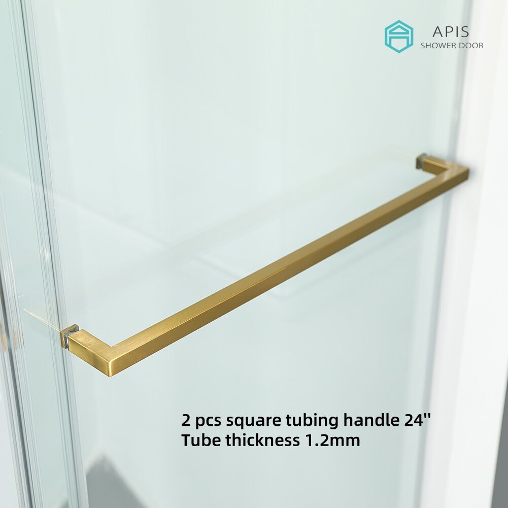 AS-8860D-SC Soft Close Double Sliding Shower Door 60" x 60"