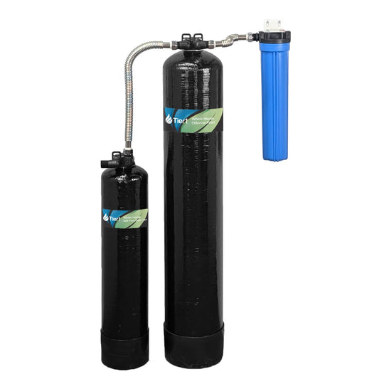 Tier1 Salt-Free Conditioner Bundle with Chlorine Filtration
