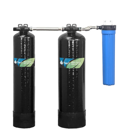 Tier1 Salt-Free Conditioner Bundle with Chlorine Filtration