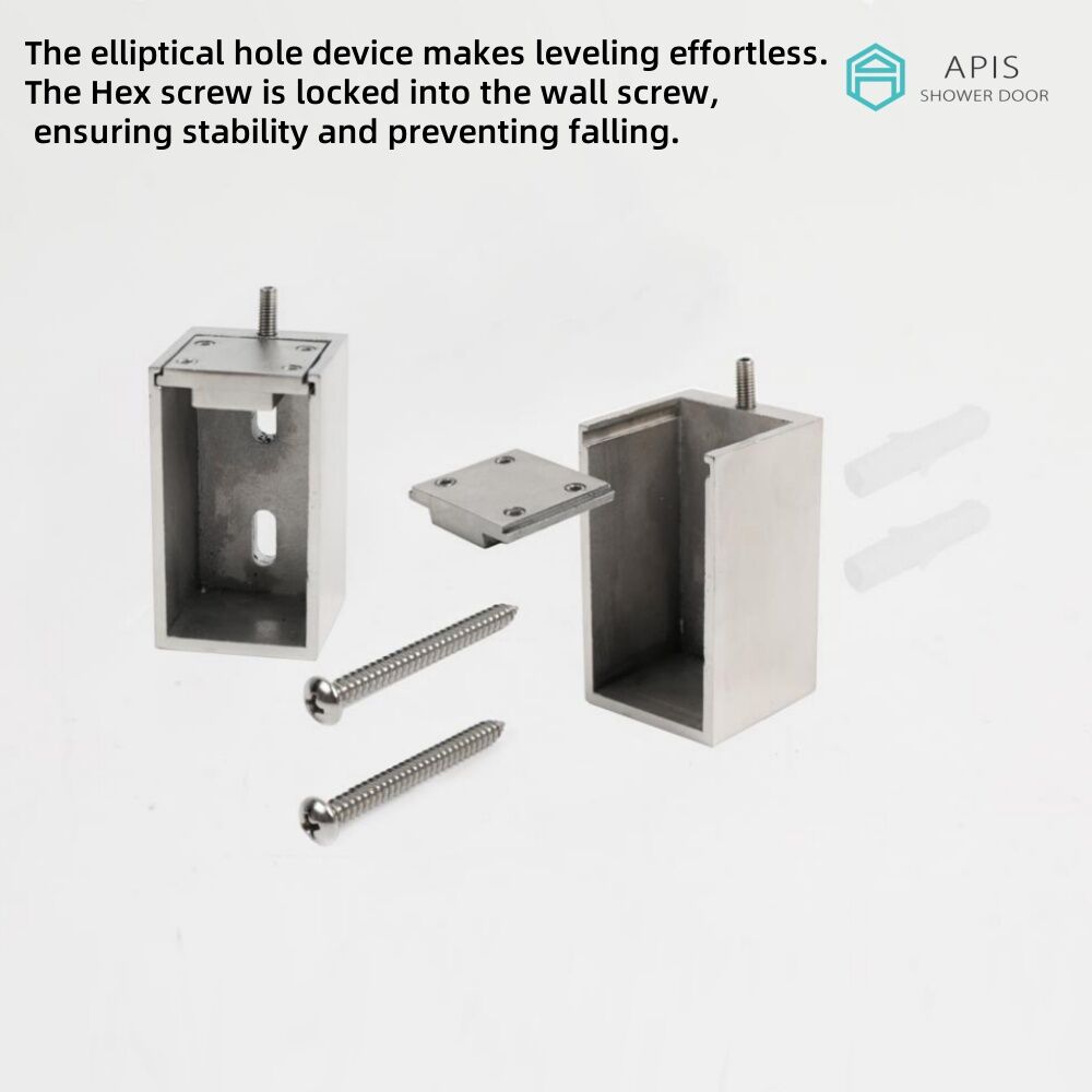 AS-8860D-SC Soft Close Double Sliding Shower Door 60" x 60"