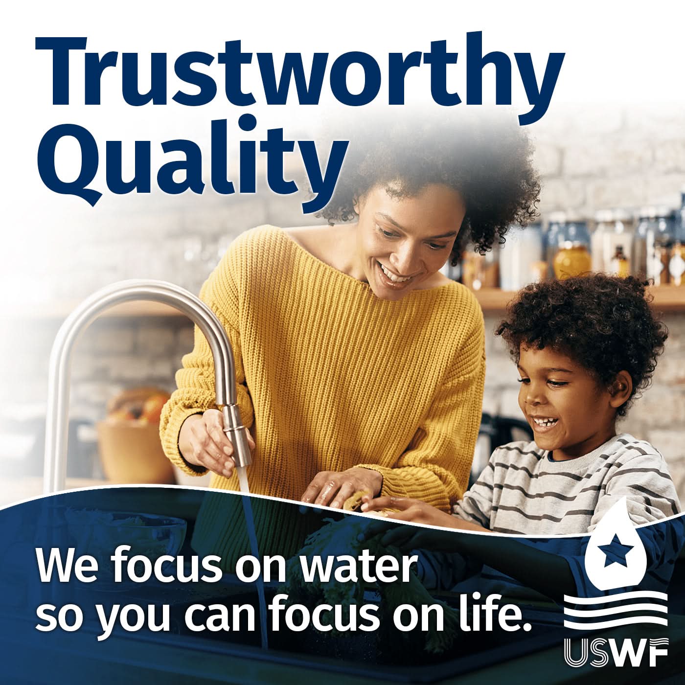 USWF 2-Stage Double Big Blue Whole House Filter Housing, 10", 3/4" NPT