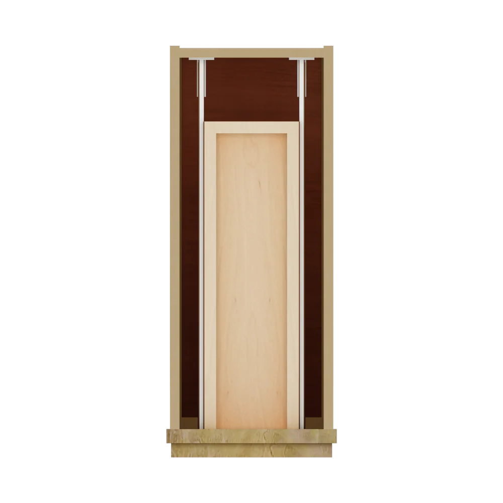 Modernform Cabinet Natural Shaker 09" W X 34 1/2" H X 21" D Base 1 Door/1 Drawer