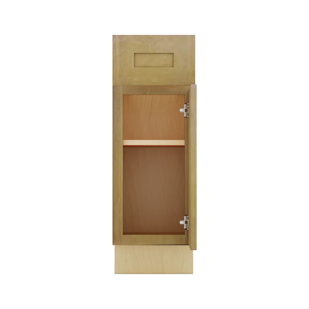 Modernform Cabinet Natural Shaker 12" W X 34 1/2" H X 21" D Base 1 Door/1 Drawer