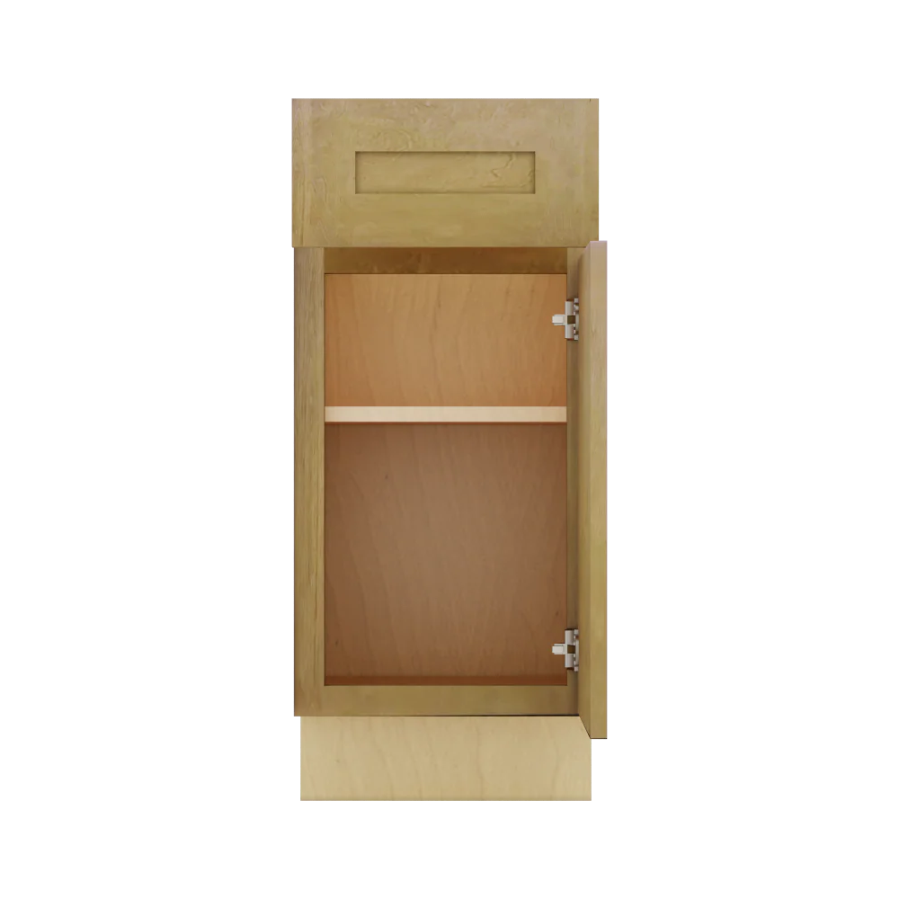 Modernform Cabinet Natural Shaker 15" W X 34 1/2" H X 21" D Base 1 Door/1 Drawer