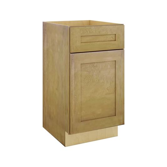 Modernform Cabinet Natural Shaker 18" W X 34 1/2" H X 21" D Base 1 Door/1 Drawer