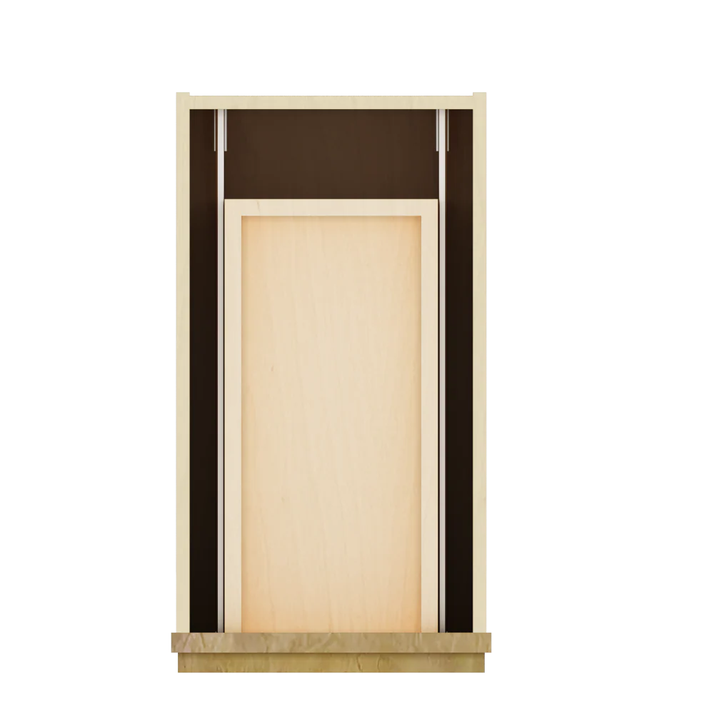 Modernform Cabinet Natural Shaker 12" W X 34 1/2" H X 21" D Vanity Base with 3 Drawers
