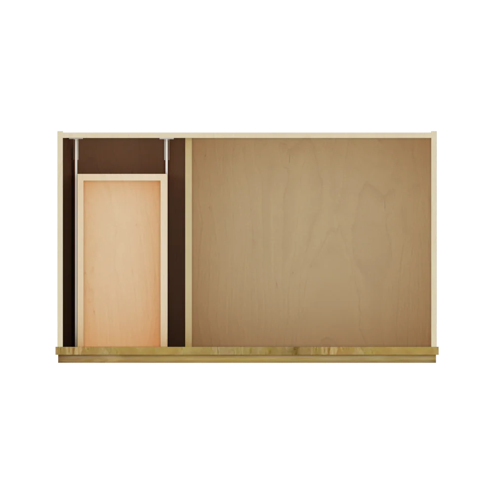 Modernform Cabinet Natural Shaker 36" W X 34 1/2" H X 21" D Combo Cabinet w/2 Tub Drawers