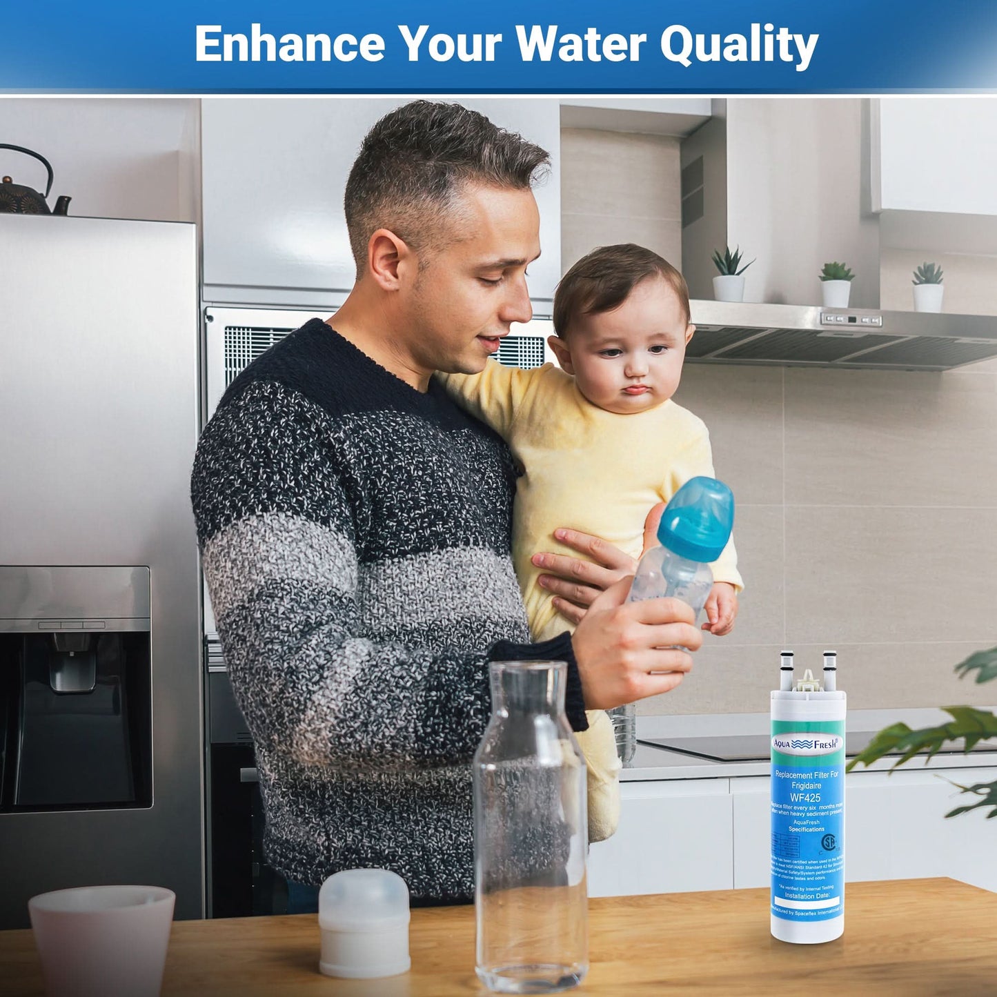 Aqua-Fresh WF425-A Refrigerator Water Filter Replacement for WF3CB