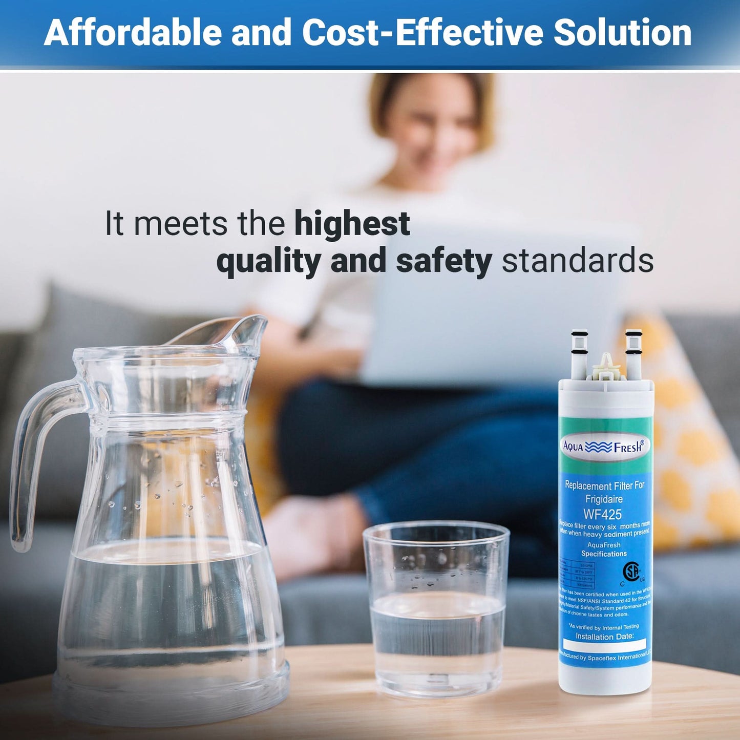 Aqua-Fresh WF425-A Refrigerator Water Filter Replacement for WF3CB