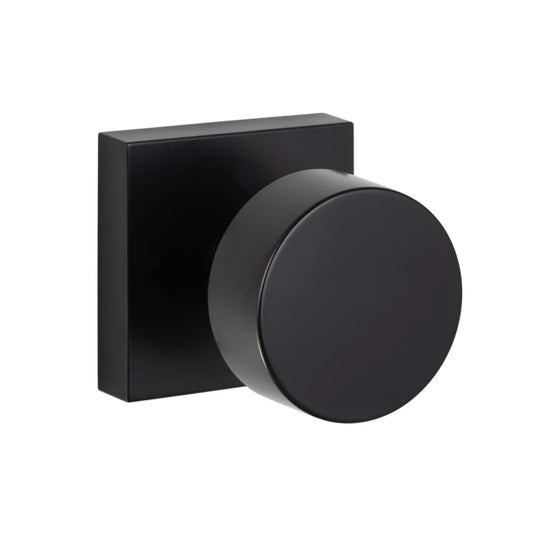 Zurich Square Knob - Flat Black