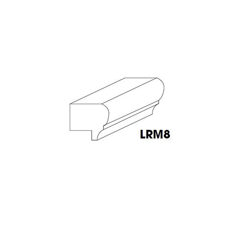 AW-LRM8 ( (AW-GW-TW-PW) Light Rail Molding 1-1/2"x1"x96" )