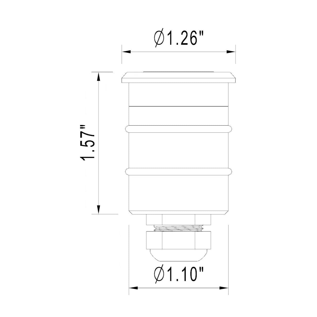 Luz Stainless Steel Mini In Ground Well Light