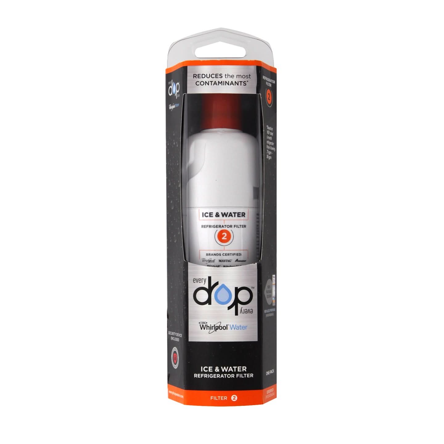 Whirlpool W10413645A EveryDrop EDR2RXD1 (Filter 2) Ice and Water Refrigerator Filter